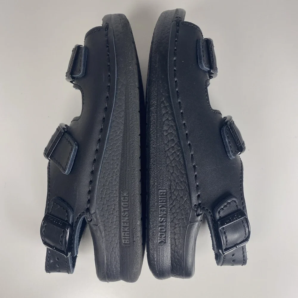 Birkenstock Tatami Men/Boy Size EU 36 US 3.5 Black Leather Double Strap Sandal - Picture 8 of 8